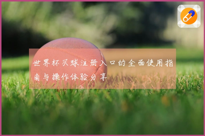 世界杯买球注册入口的全面使用指南与操作体验分享
