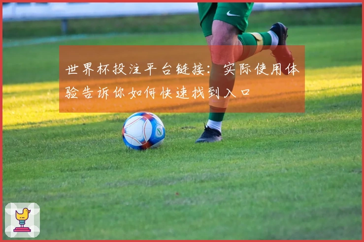 世界杯投注平台链接：实际使用体验告诉你如何快速找到入口